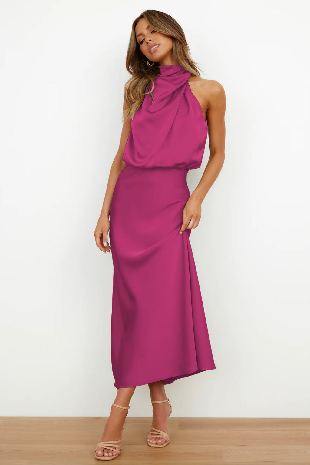 Lunvumo Tijdloze Jurk Elegante en Veelzijdige Damesjurk