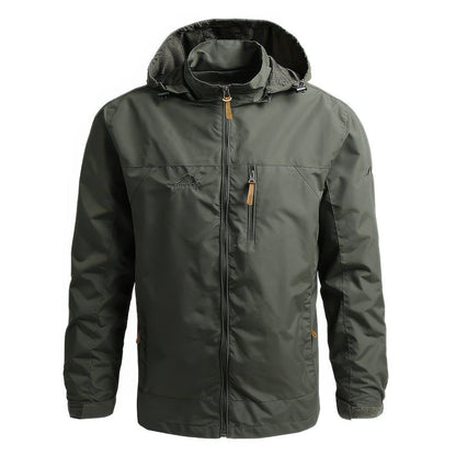 Overjas Windjack Met Capuchon Voor Heren