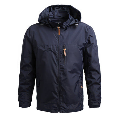 Overjas Windjack Met Capuchon Voor Heren