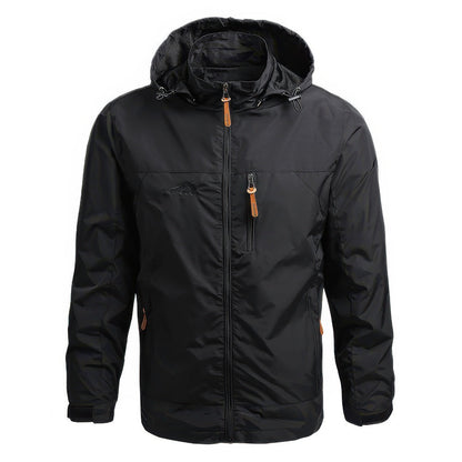 Overjas Windjack Met Capuchon Voor Heren